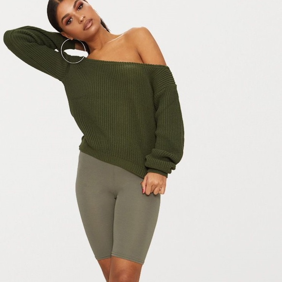 PrettyLittleThing Sweaters - Off the shoulder cropped sweater NWT